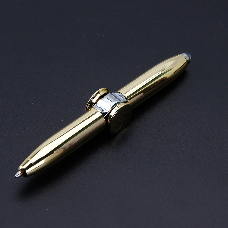 Fidget Spiral Turning Light Ballpoint Pen, view 7 of 12