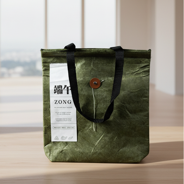 New Dragon Boat Festival Portable Insulated Bag printed with a company logo, corporate gift