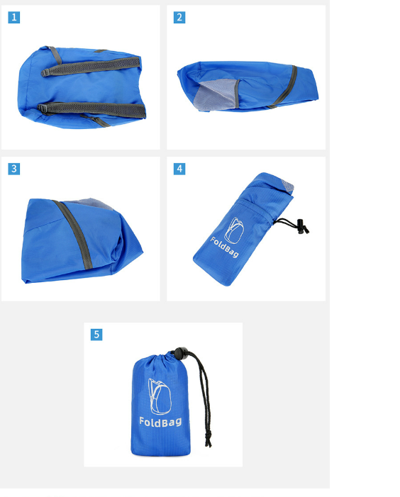 Portable Outdoor Travel Folding Storage Backpack, view 5 of 5