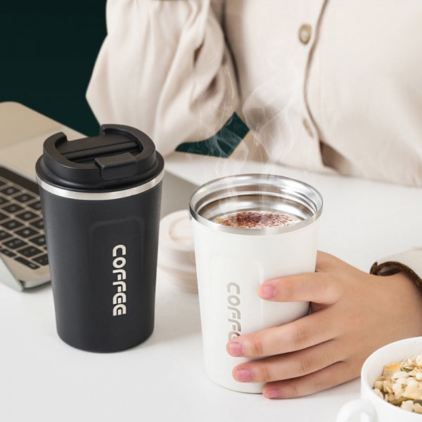 Stainless Steel Car Tumbler printed with a company logo, corporate gift