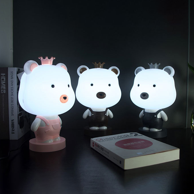 Animal-shaped Night Light printed with a company logo, corporate gift