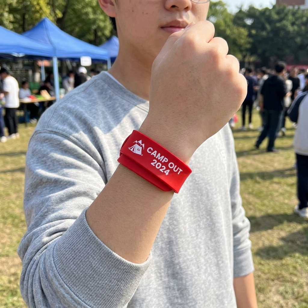 Custom Logo Slap Bracelet