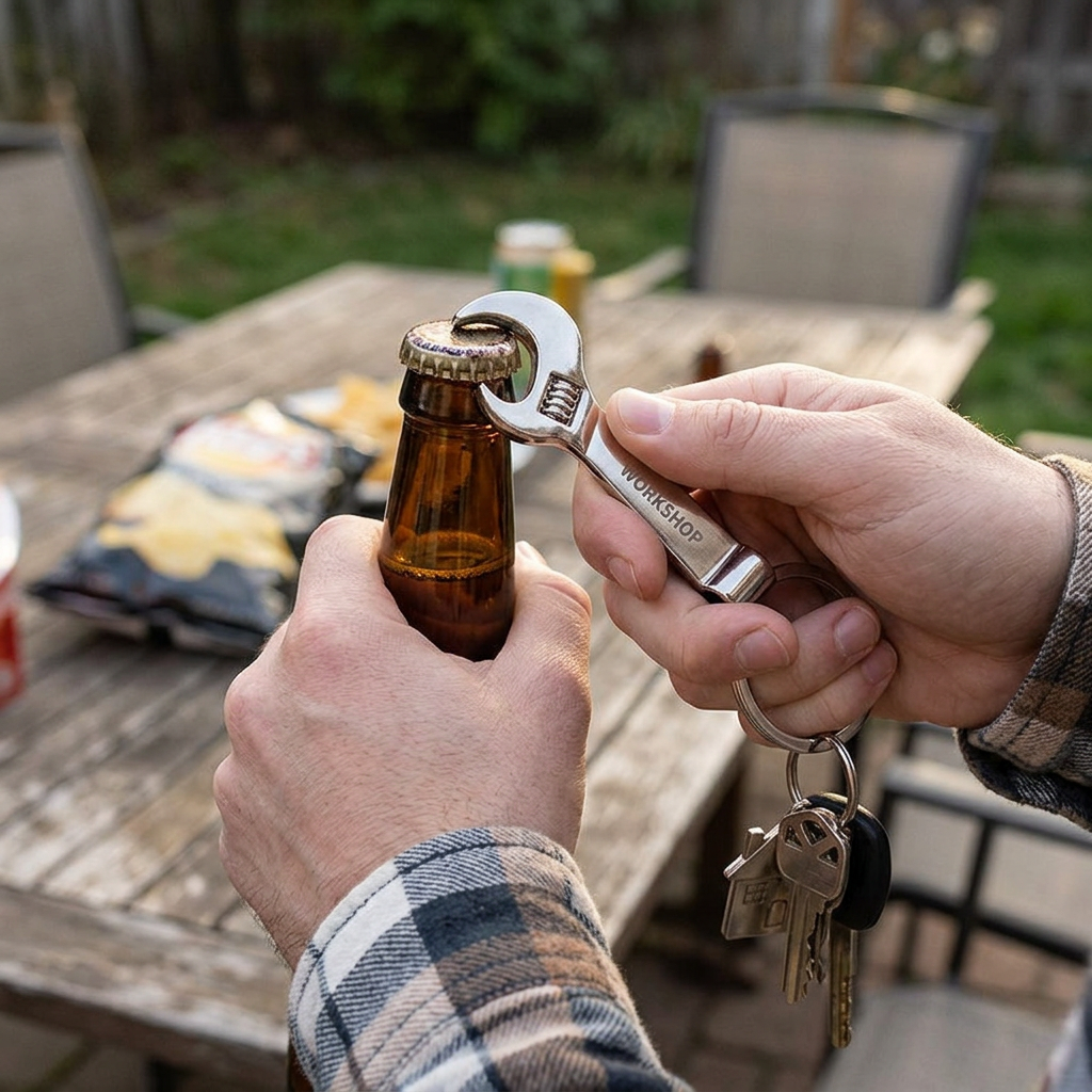Custom Logo Wrench Metal Bottle Opener