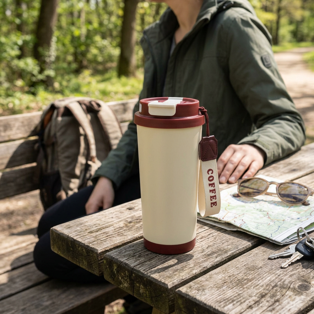 Custom Logo 316 Stainless Steel Outdoor Portable Dual-Drinking Tumbler