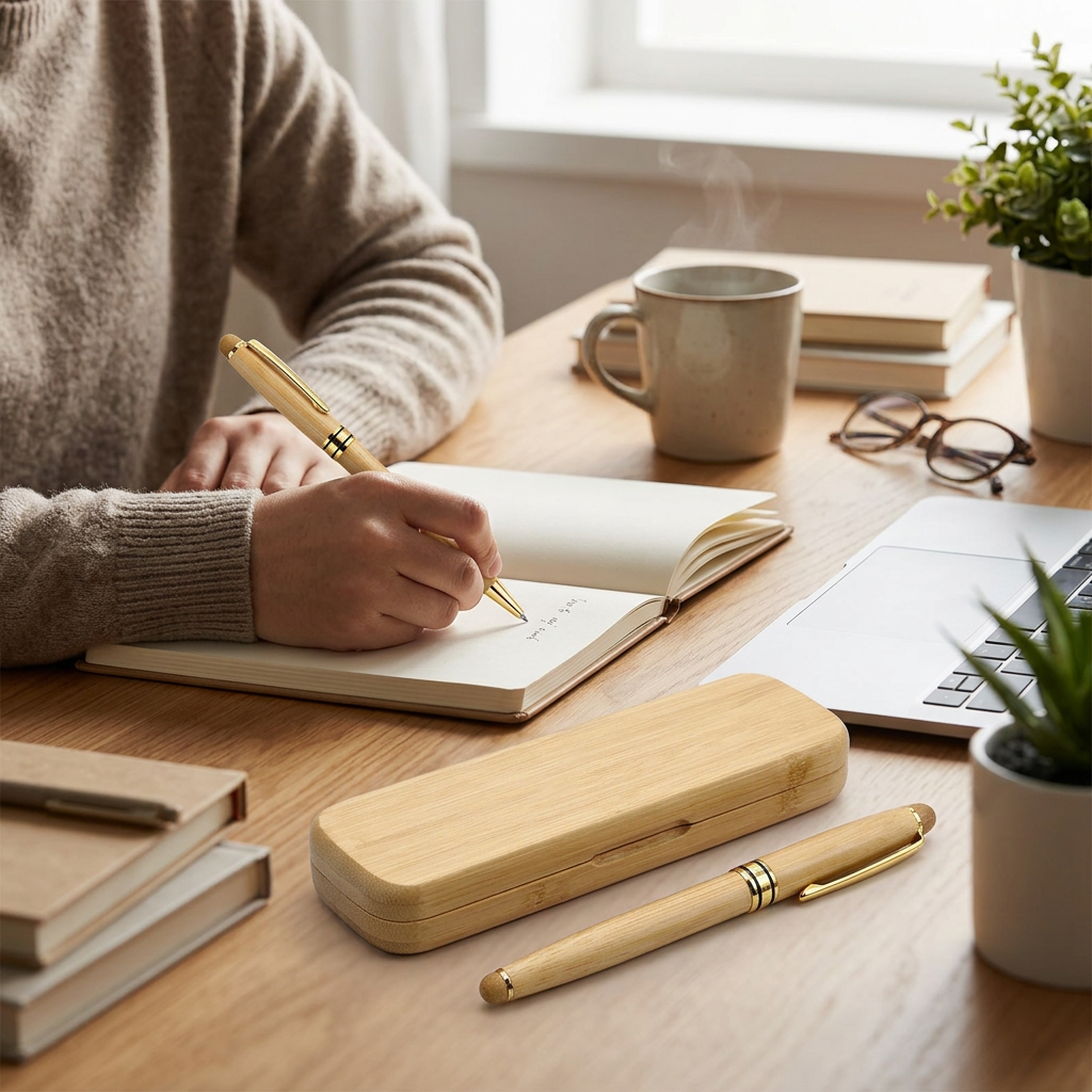 Custom Logo Wooden Pen Set