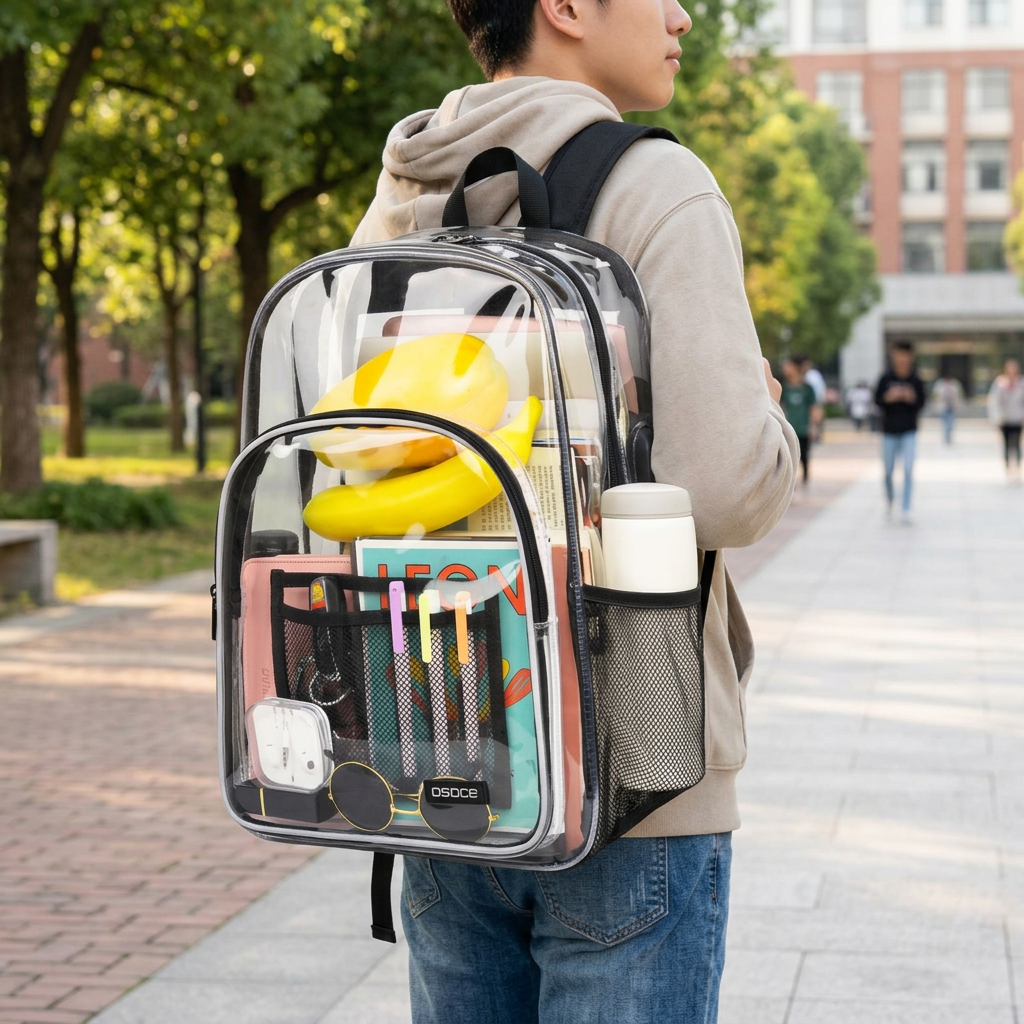 Custom Logo Transparent Fun Backpack