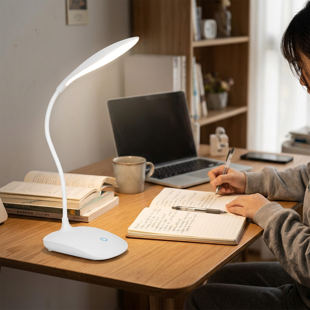 Custom Logo LED Compact Rechargeable Desk Lamp