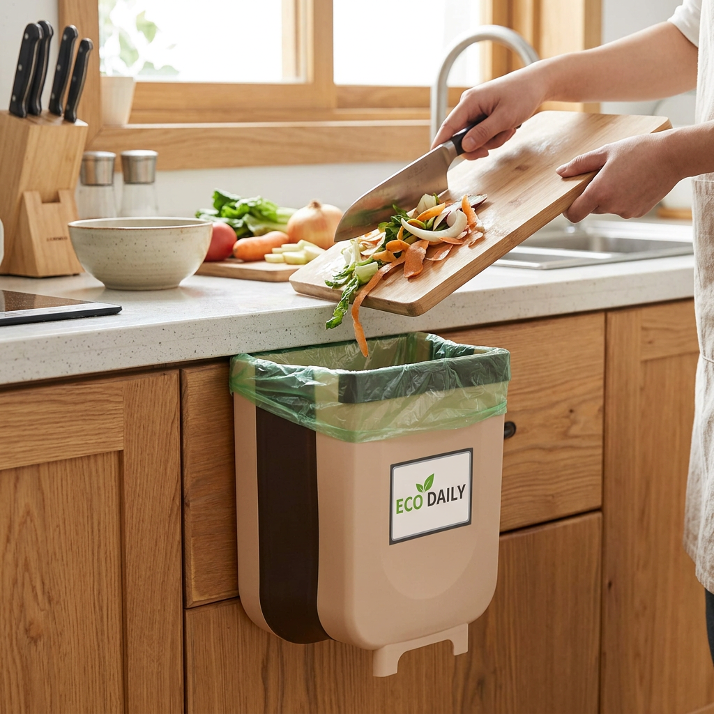 Custom Logo Small Hanging Folding Trash Cans
