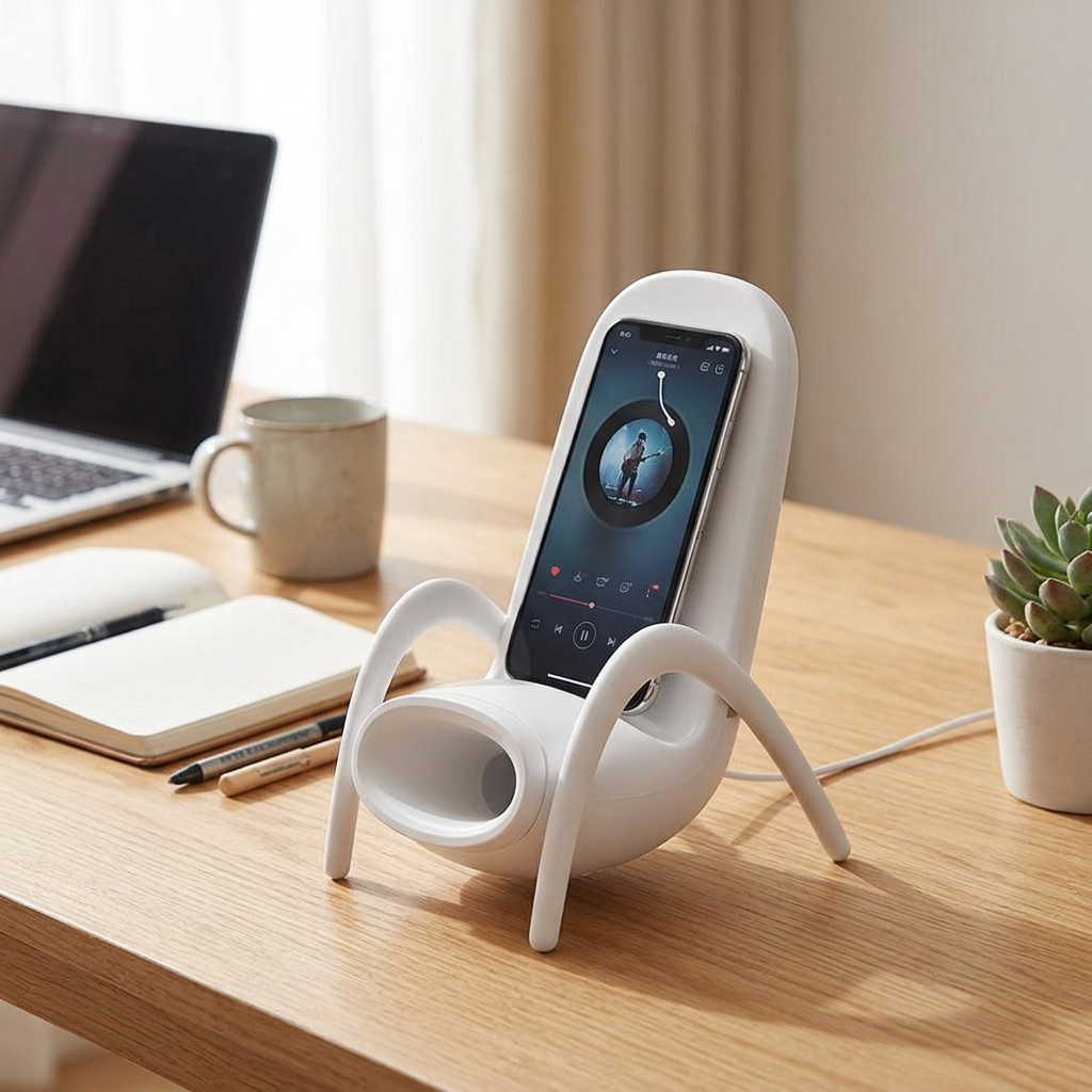 Custom Logo Chair-shaped Wireless Charging Amplifier Seat