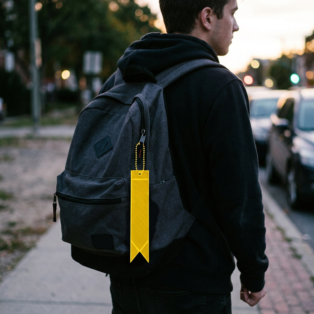 Custom Logo Reflective-keychain-streamer