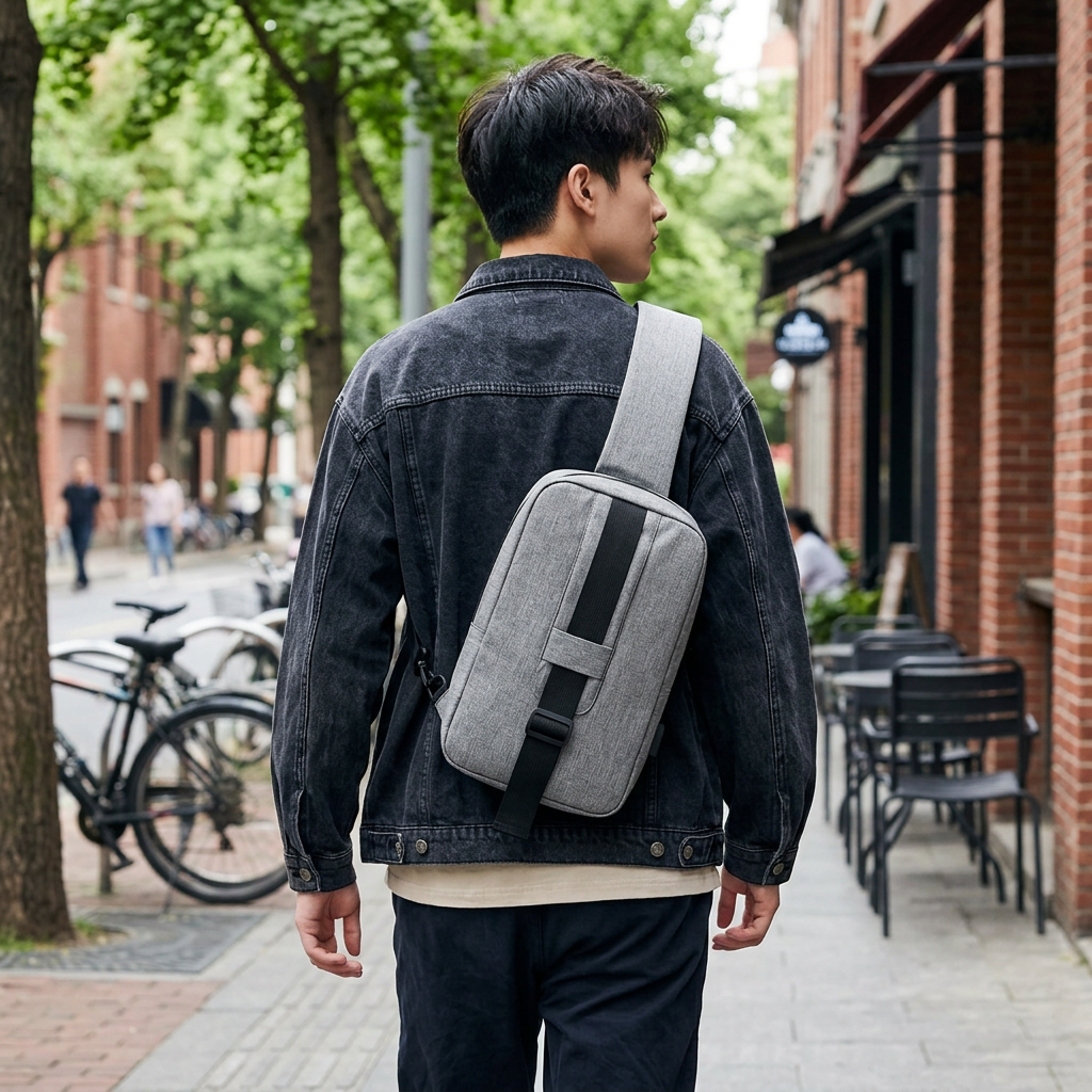 Custom Logo Fashionable Literary Youth One-Shoulder Crossbody Bag