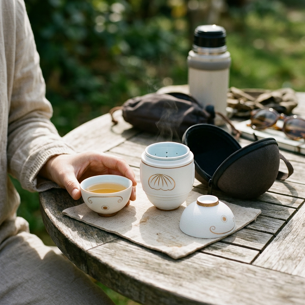 Custom Logo Portable Portable Tea Set Storage Set