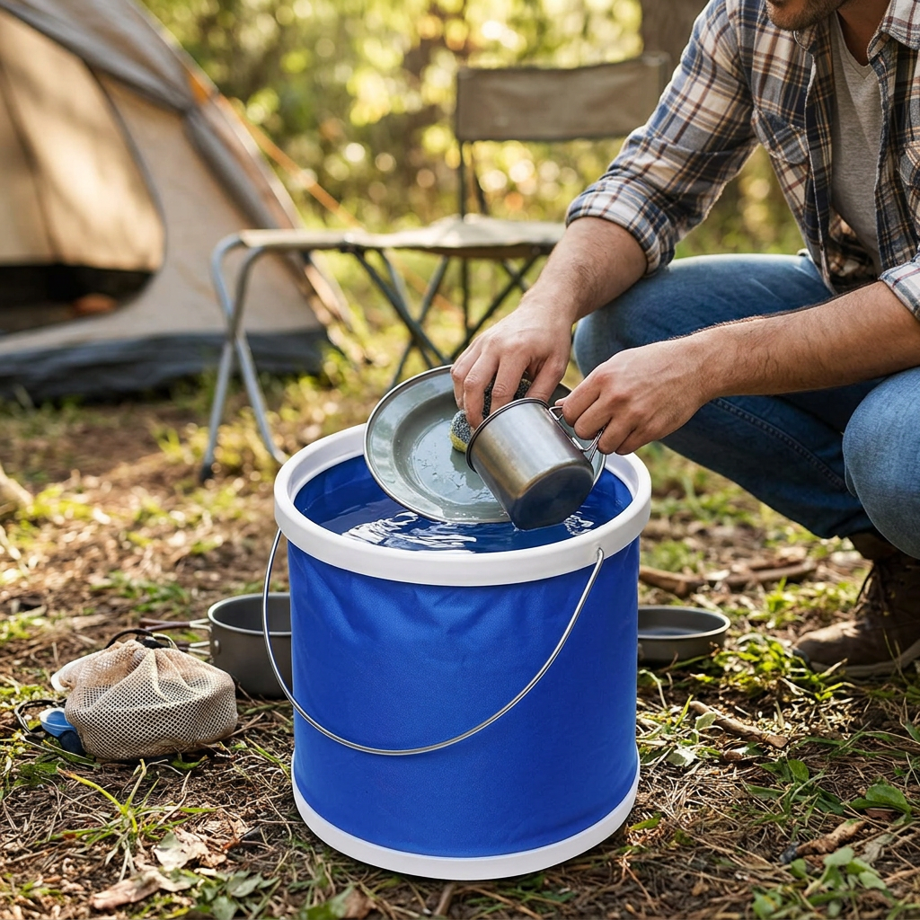 Custom Logo Outdoor Leisure Folding Bucket