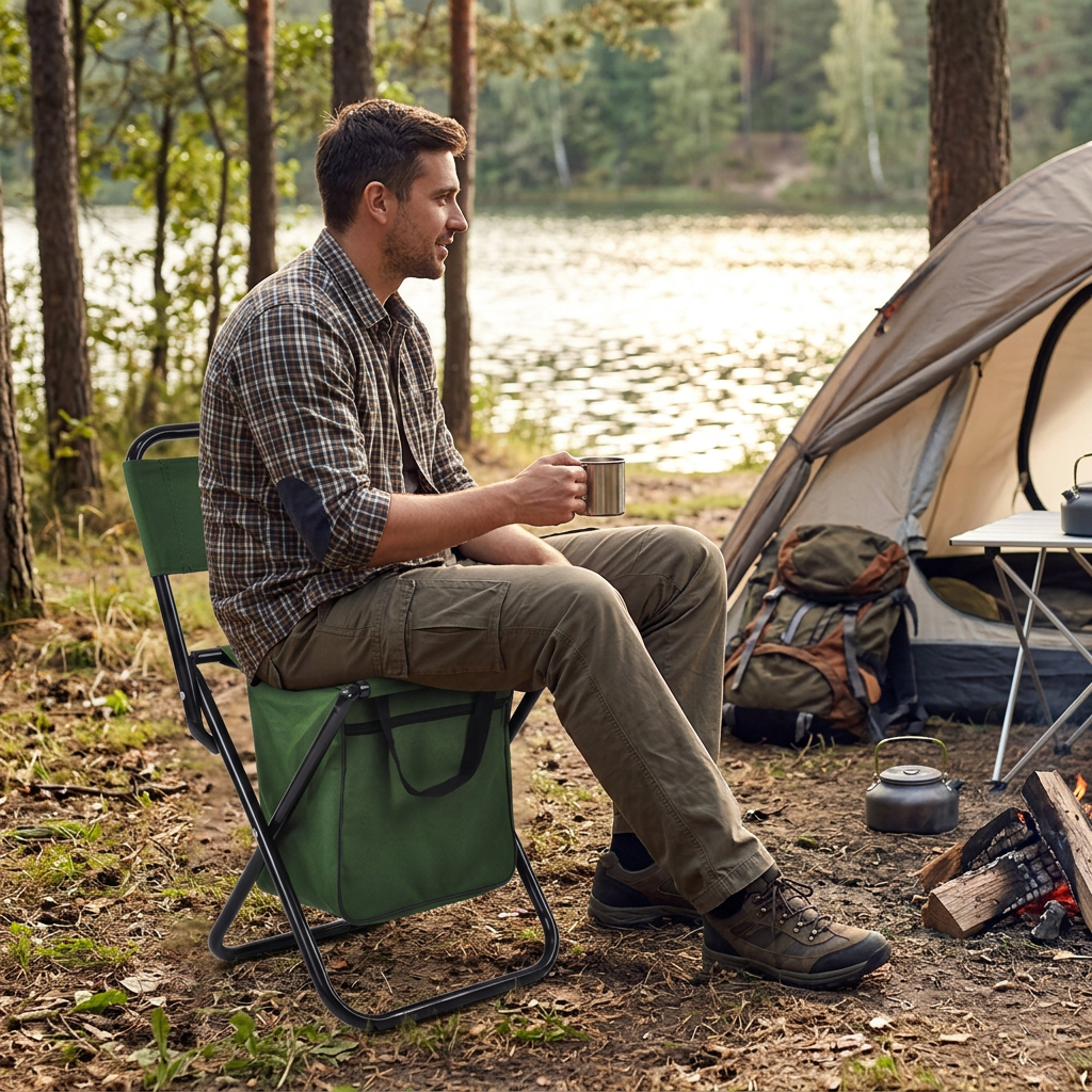 Custom Logo Outdoor Mini Folding Chair Camping Chair