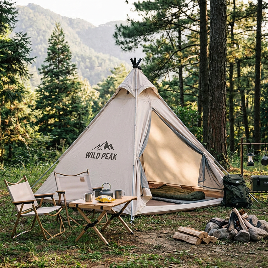 Custom Logo Camping Pyramid Tent