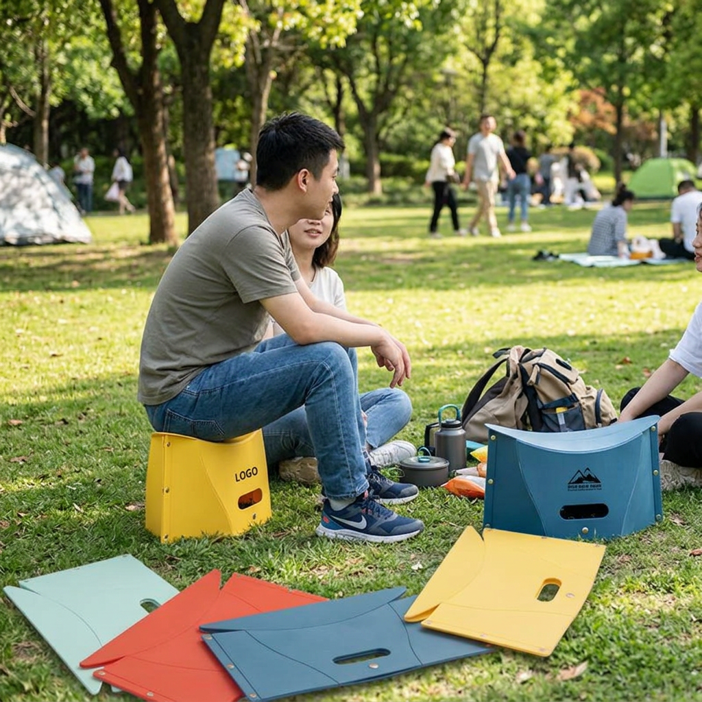Custom Logo Simple Portable Folding Chair