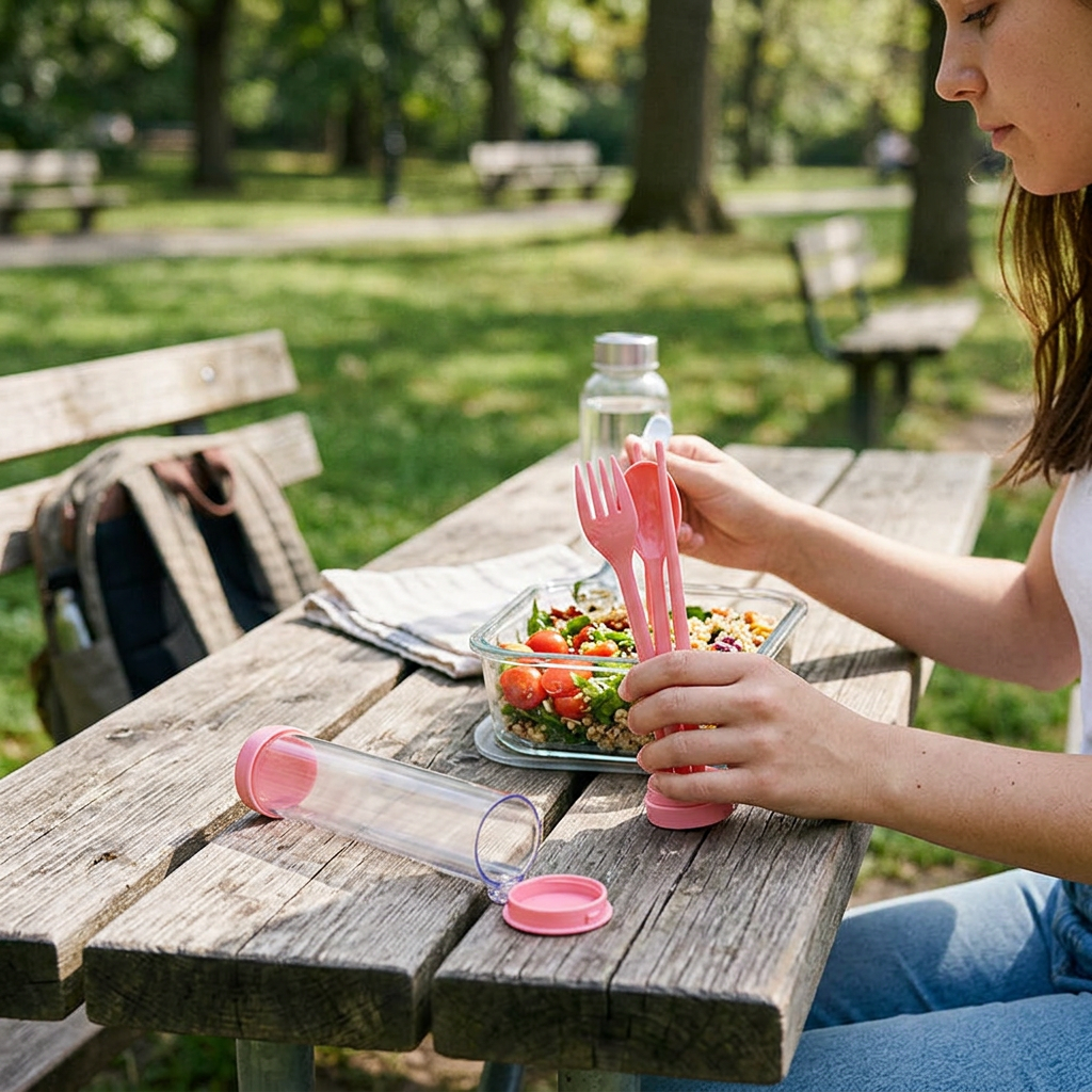 Custom Logo Portable Eco-friendly Tableware Set
