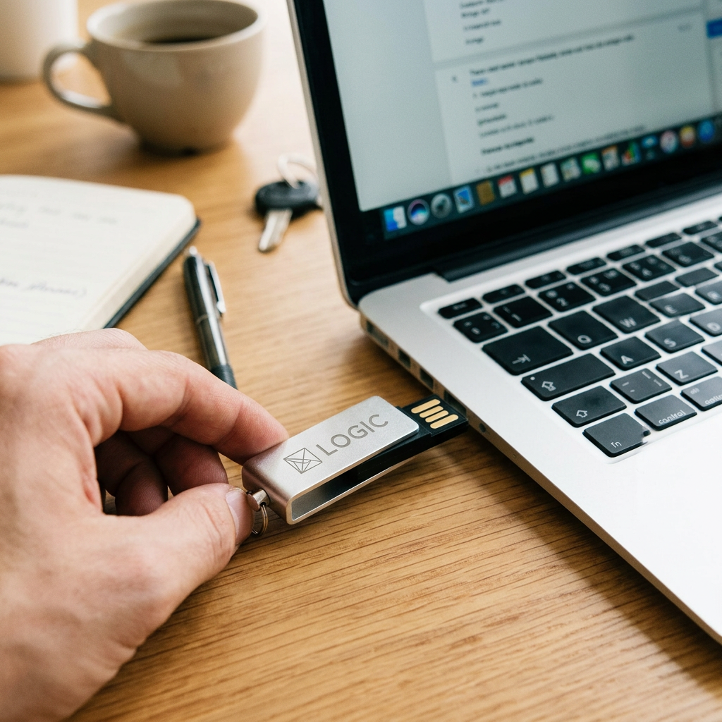 Custom Logo Metal Rotating OTG Flash Drive