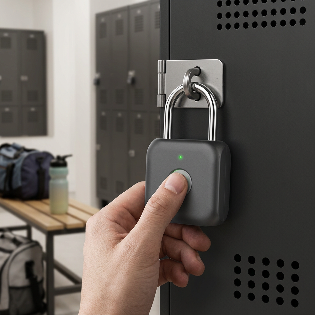 Custom Logo LED Light Smart Fingerprint Lock