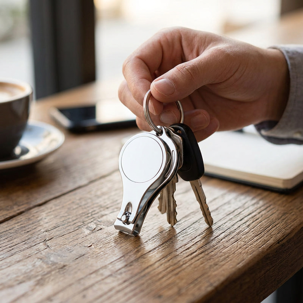 Custom Logo Nail Clippers Advertising Keychains