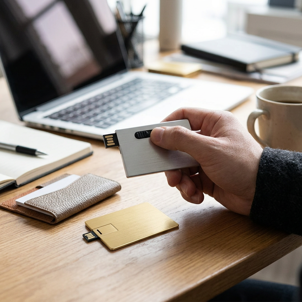 Custom Logo Business Card-style Small Card Flash Drive