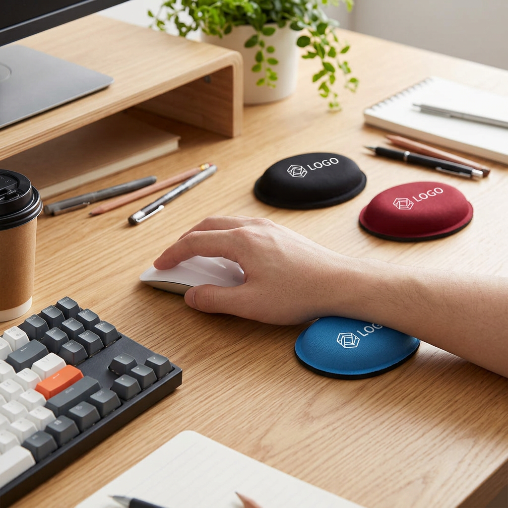 Custom Logo Multi-colored Memory Foam Mouse Pad