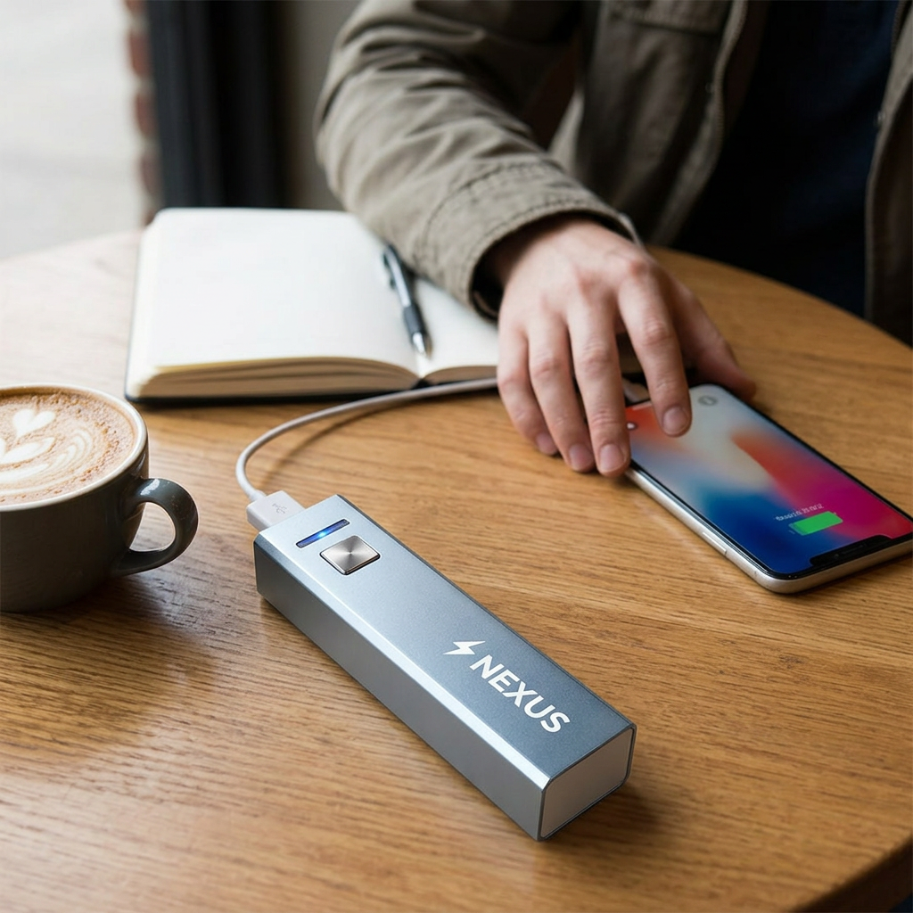 Custom Logo Metal Three-dimensional Square Power Bank