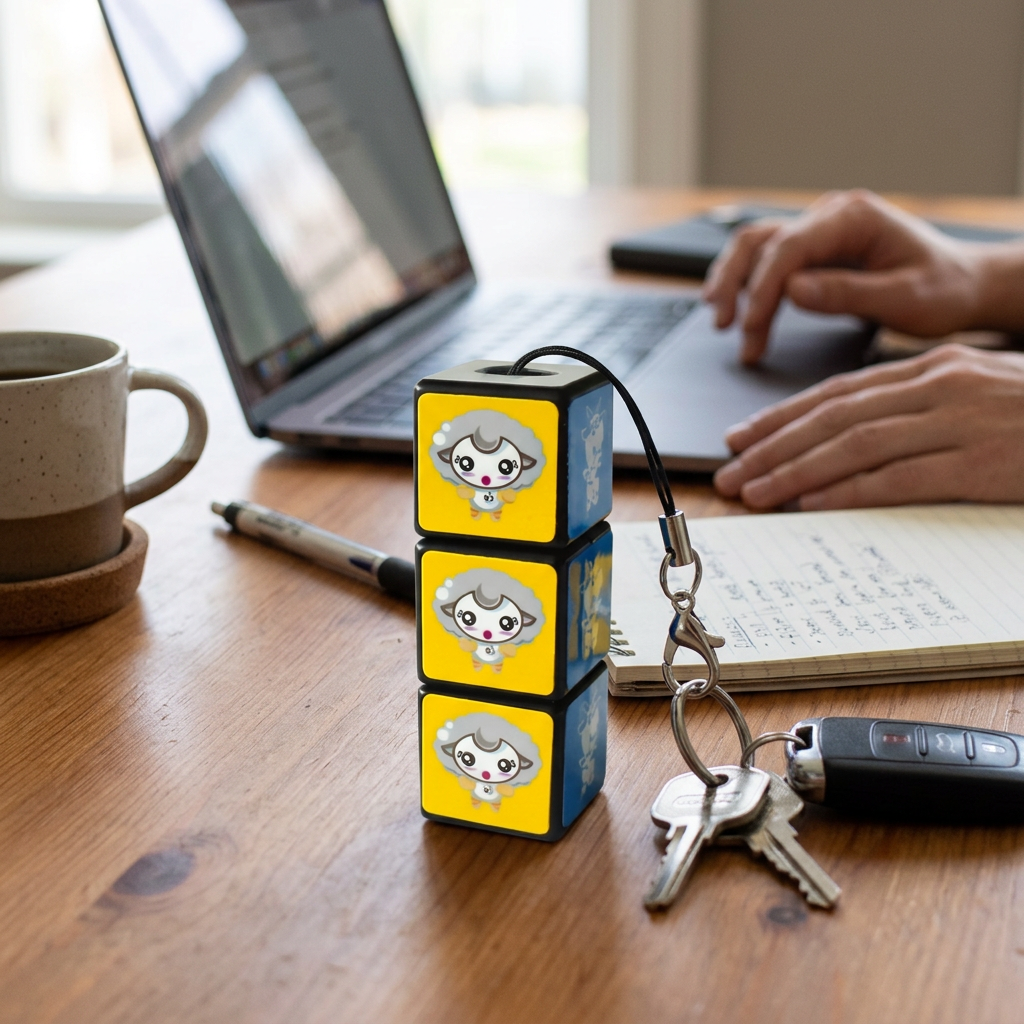 Custom Logo Rubik's Cube Shaped Flash Drive