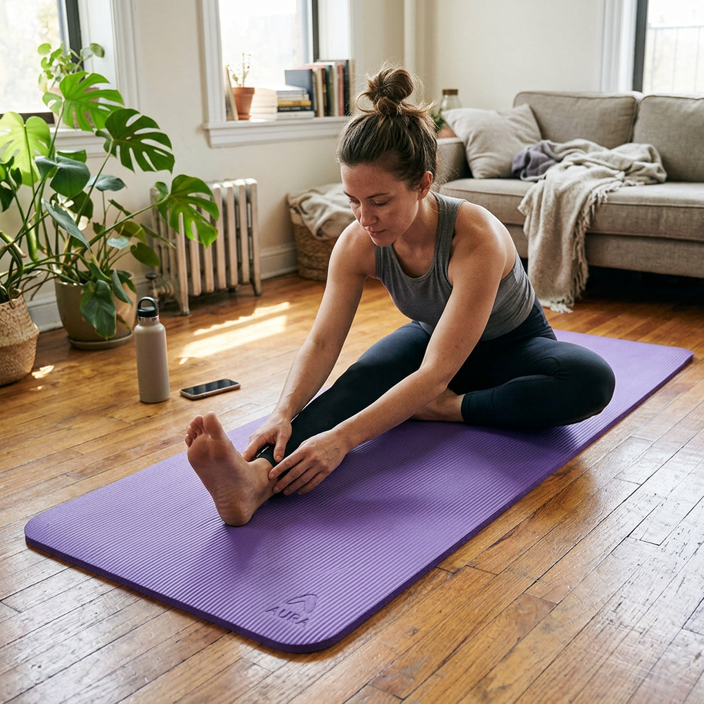 Custom Logo NBR Multi-Colored Yoga Mat