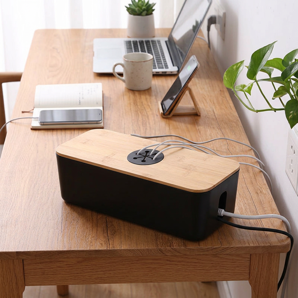 Custom Logo Simple Wind Cable Storage Box