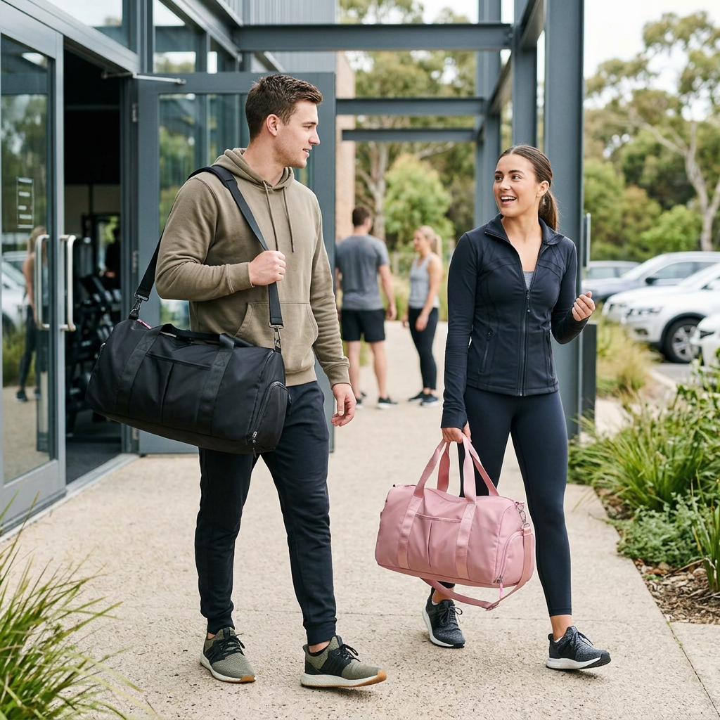 Custom Logo Nylon Leisure Fitness Sports Bag