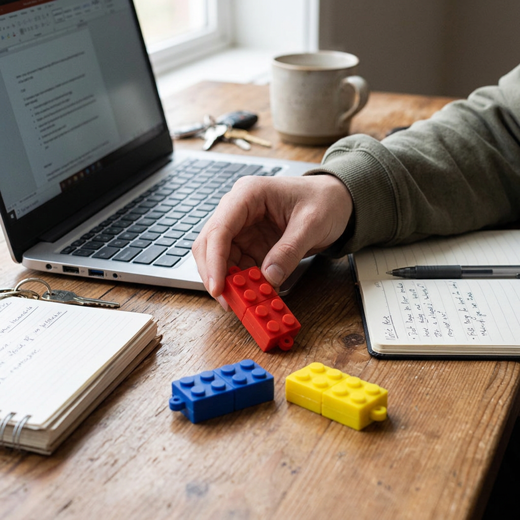 Custom Logo Brick-shaped Flash Drive