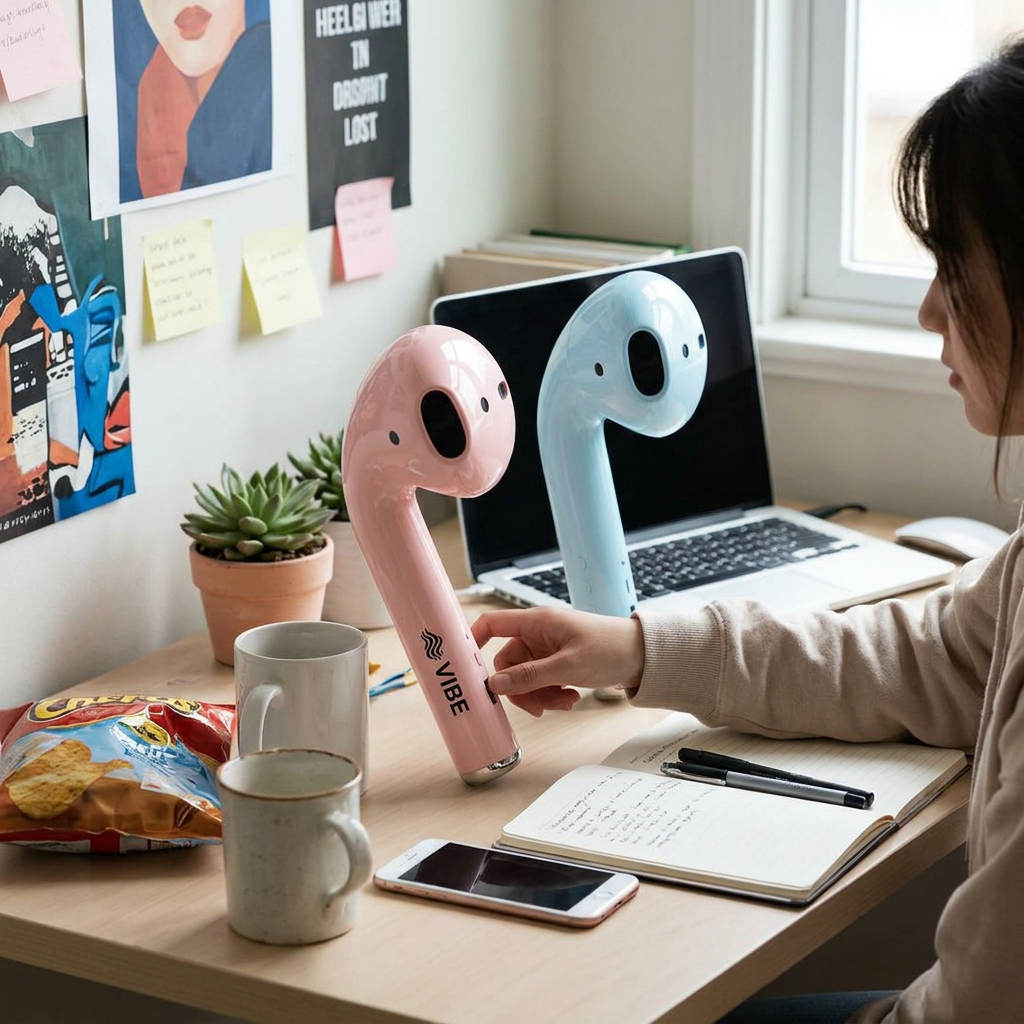 Custom Logo Headphone-shaped Bluetooth Speaker