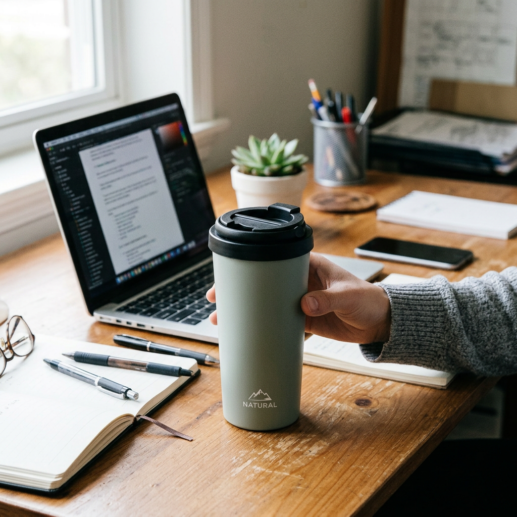 Custom Logo Simple Insulated Non-pouring Cup