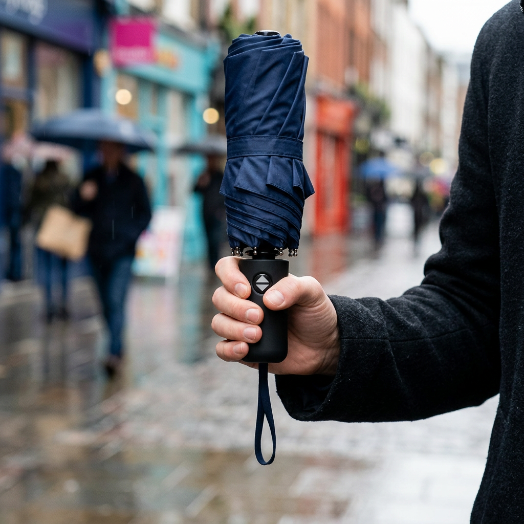 Custom Logo Folding 8-bone Automatic Umbrella
