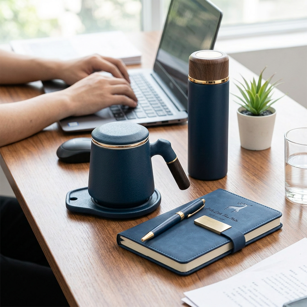 Custom Logo Business Office Tea Set of Five