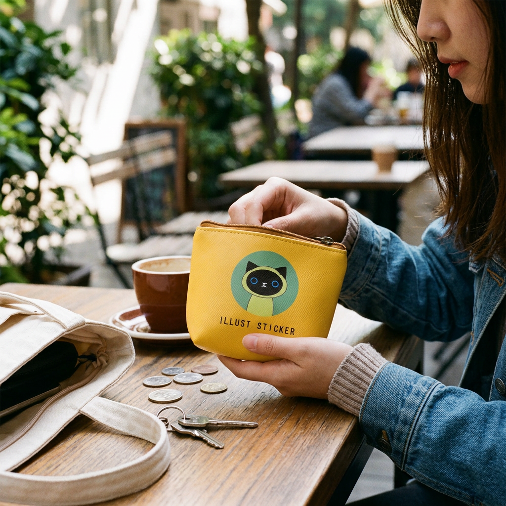 Custom Logo Cute Cartoon Storage Bag Coin Purse