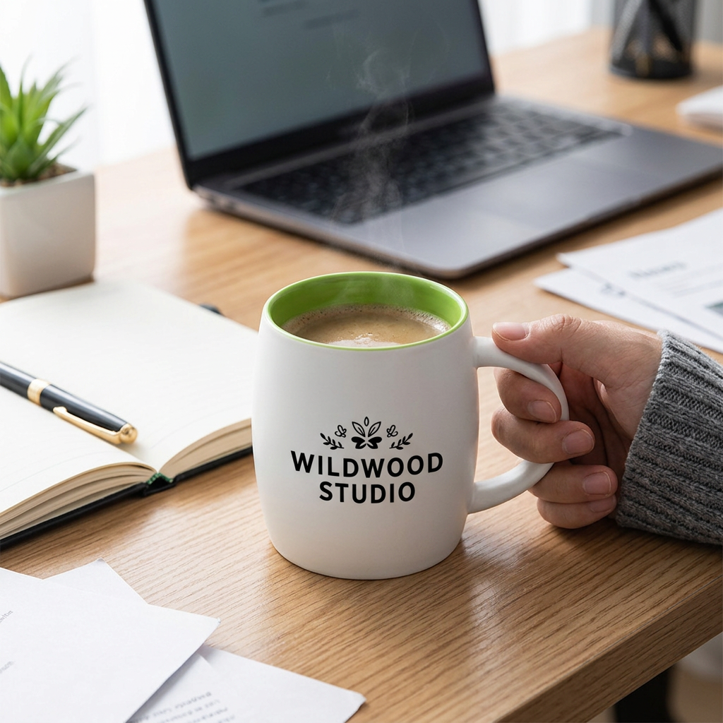 Custom Logo Inner Color Two-Color Mug 420ml