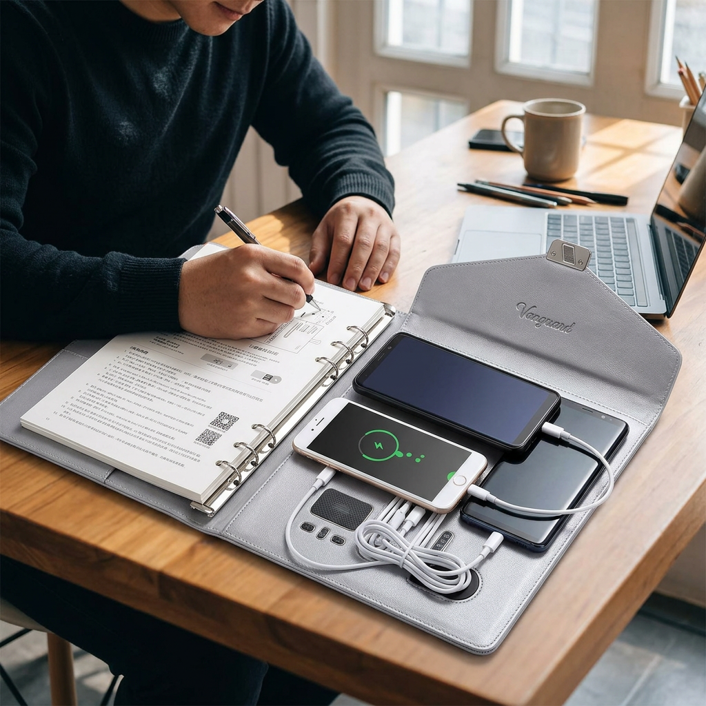 Custom Logo Fingerprint Unlocked Wireless Charging Power Notebook