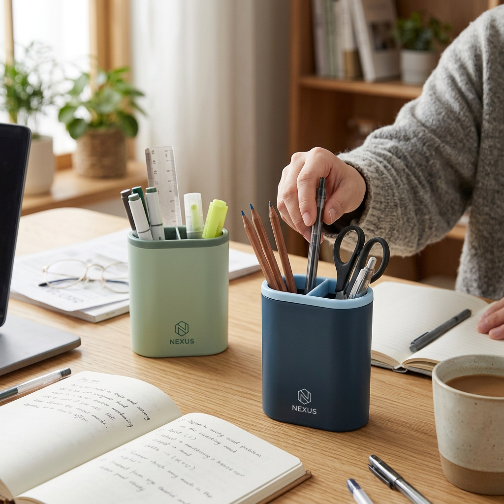 Custom Logo Simple Plain Pen Holder
