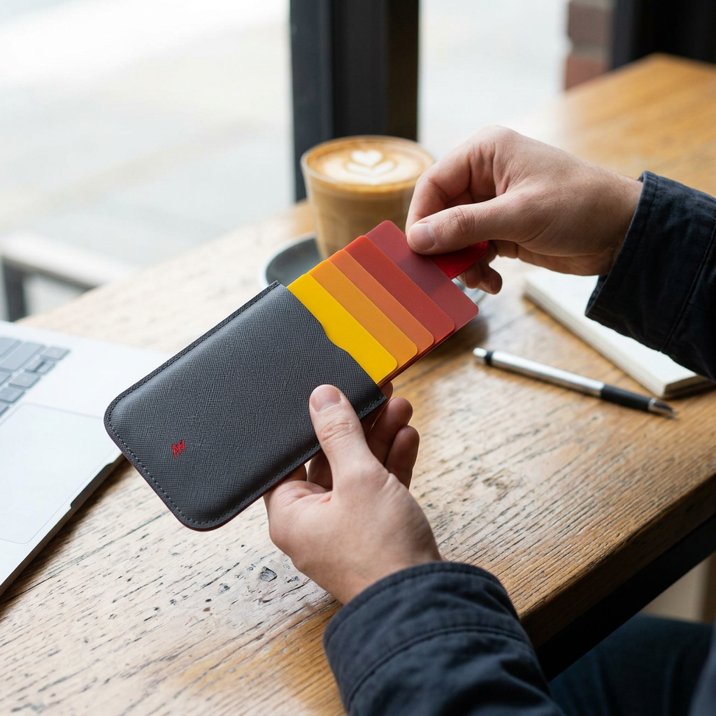Custom Logo Business Gradient Card Holder