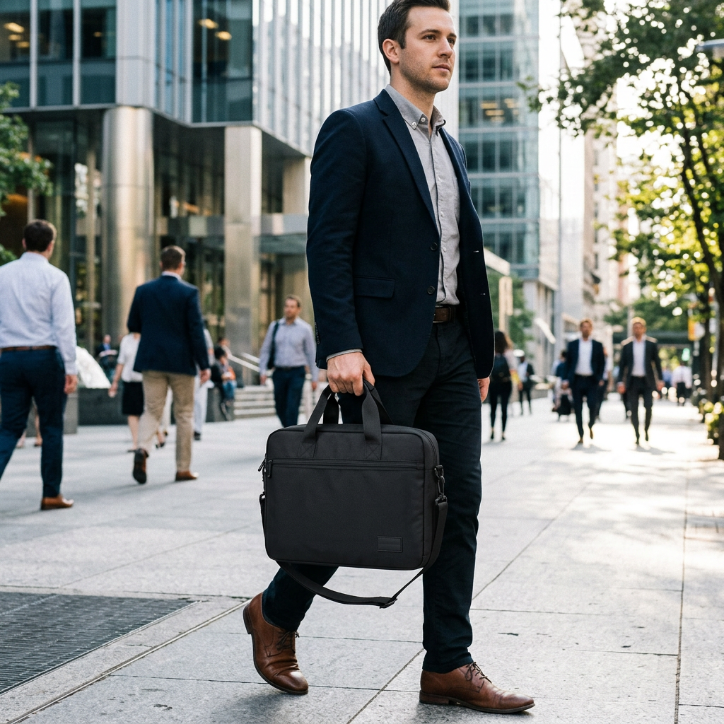 Custom Logo Plain Briefcase