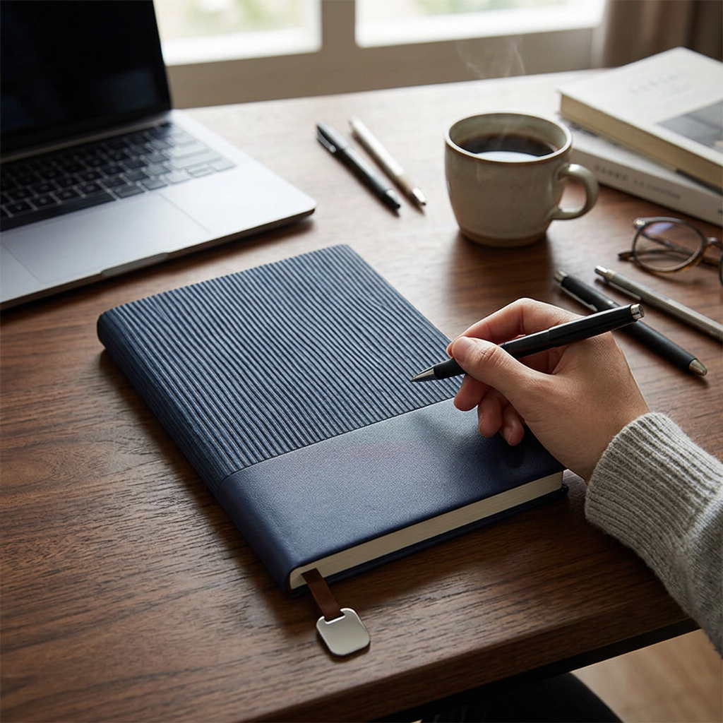 Custom Logo Thickened Water Ripple Notebook
