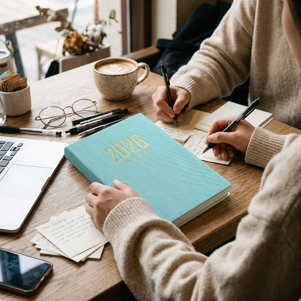 Custom Logo A5 Plan Calendar Business Diary Notebook