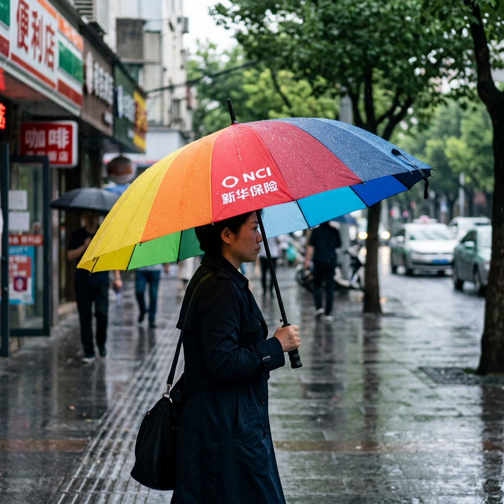 Custom Logo Rainbow Advertising Umbrella