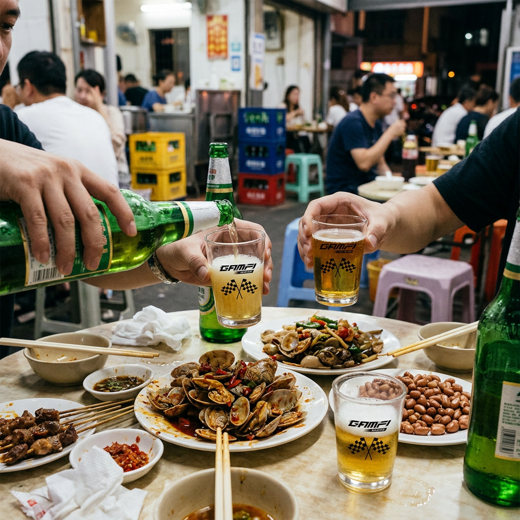 Custom Logo Stir-fried Beer Glasses