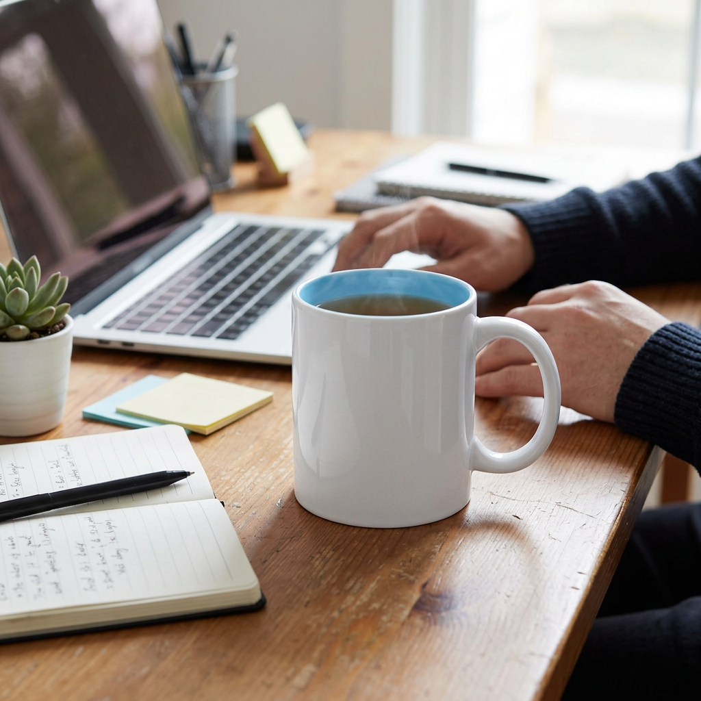 Custom Logo Two-color Inner Color Mug