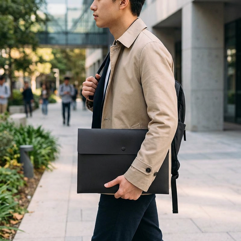 Custom Logo A4 Horizontal Document Bag