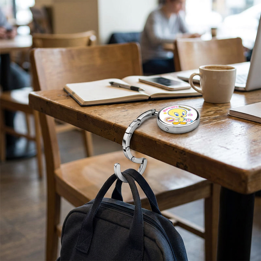 Custom Logo Tableside Portable Schoolbag Hook