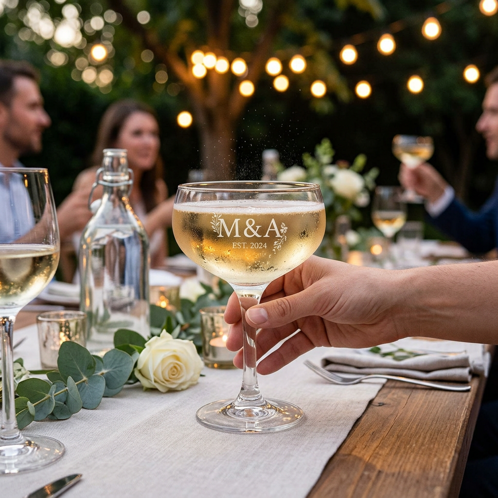 Custom Logo Champagne Glass Goblet